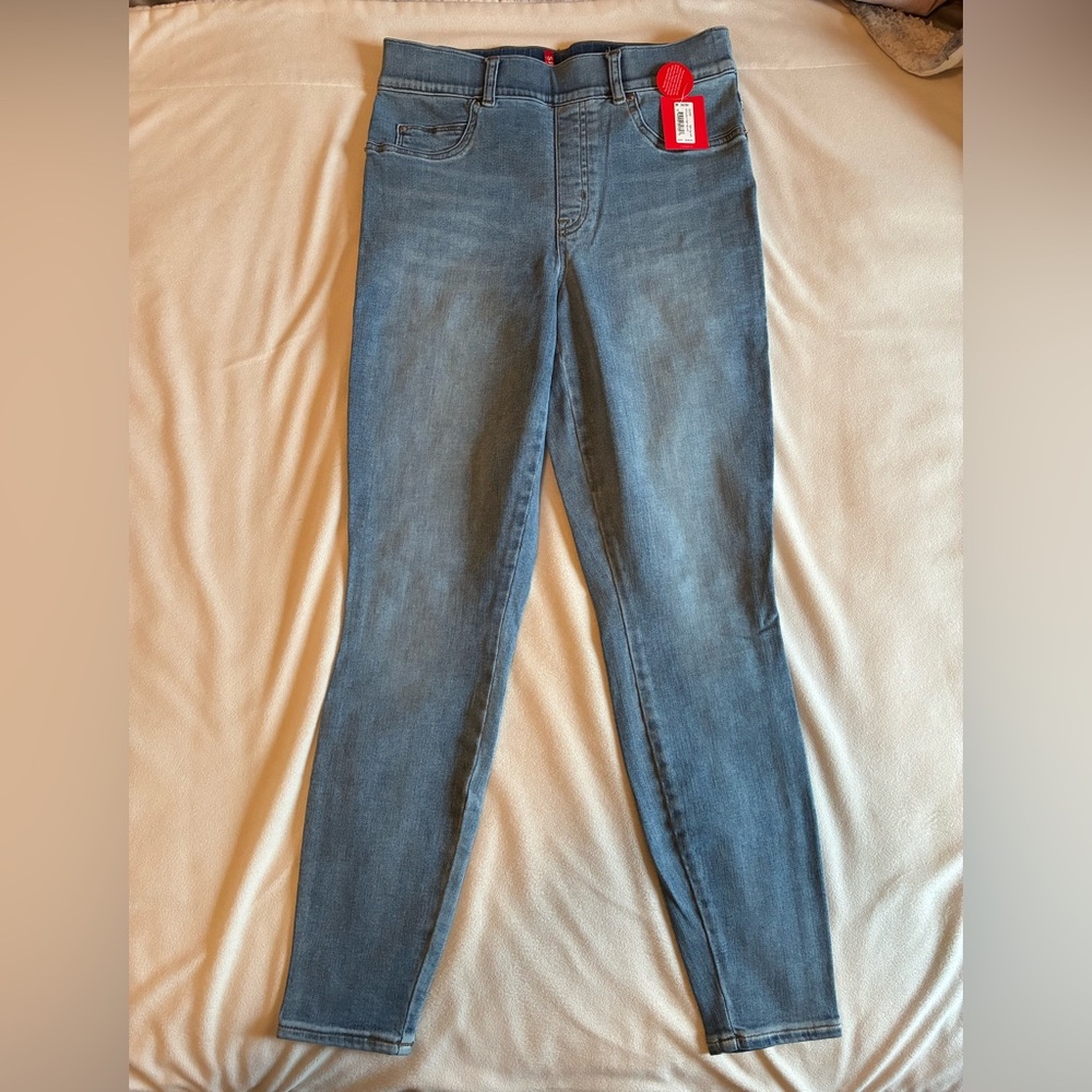 SPANX Women's Blue Skinny Jeans Medium